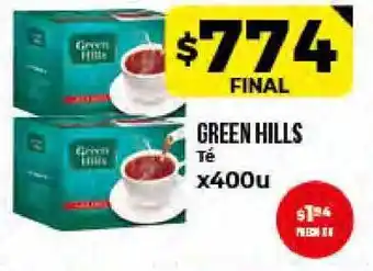 Supermayorista Vital Green Hills Té x 400u oferta