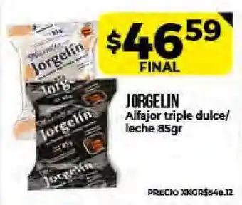 Supermayorista Vital Jorgelin Alfajor Triple Dulce - Leche 85gr oferta