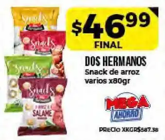 Supermayorista Vital Dos Hermanos Snack De Arroz x 80gr oferta