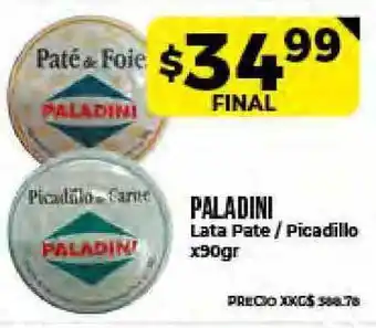 Supermayorista Vital Paladini Lata Pate - Picadillo x 90gr oferta