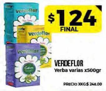 Supermayorista Vital Verdeflor Yerba Varias x 500gr oferta