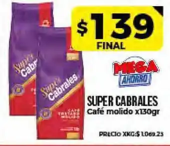 Supermayorista Vital Super Cabrales Café Molido x 130gr oferta