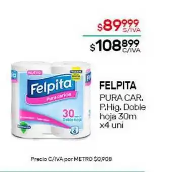 Nini Mayorista Felpita Pura Car. P. Hig. Doble Hoja 30x 4uni oferta