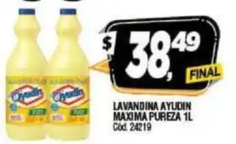 Supermercados Yaguar Lavandina Ayudin Maxima Pureza 1L oferta