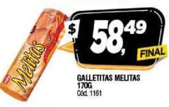 Supermercados Yaguar Galletitas Melitas 170g oferta