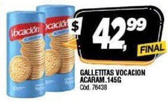 Supermercados Yaguar Galletitas Vocacion Acaram. 145g oferta