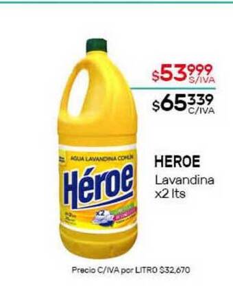 Nini Mayorista Heroe Lavandina x 2lts oferta