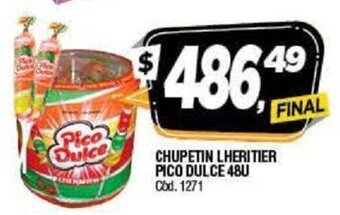 Supermercados Yaguar Chupetin Lheritier Pico Dulce 48U oferta