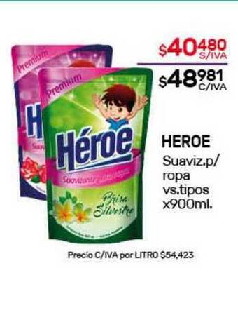 Nini Mayorista Heroe Suaviz. P- Ropa x 900ml oferta