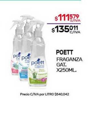Nini Mayorista Poett Fraganza Gat. x 250ml oferta