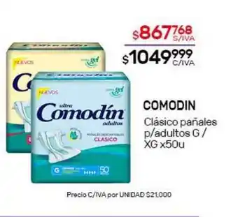 Nini Mayorista Comodin Clósico Pañales P- Adultos x 50u oferta
