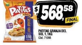 Supermercados Yaguar Patitas Granja Del Sol 1,1kg oferta