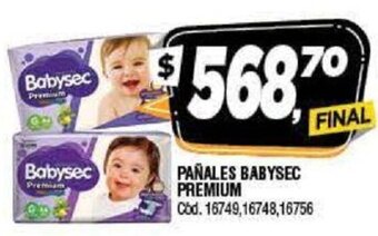 Supermercados Yaguar Babysec Pañales Premium oferta