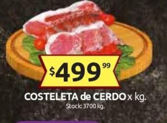 Cordiez Costeleta de Cerdo x kg oferta