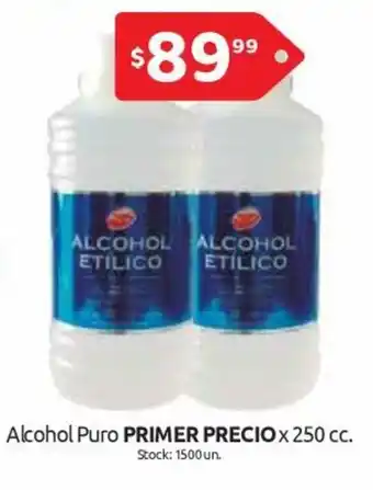 Cordiez Primer Precio Alcohol Puro x 250cc oferta