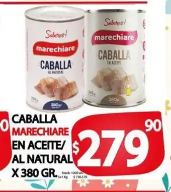 Supermercados Mariano Max Marechiare Caballa En Aceite/Al Natural x 380 gr. oferta