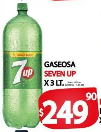 Seven Up Gaseosa x 3 Lt.