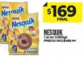 Supermayorista Vital Nesquik Cacao x 360 gr. oferta