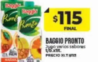 Supermayorista Vital Baggio Pronto Jugo Varios Sabores t/b x 1 lt. oferta