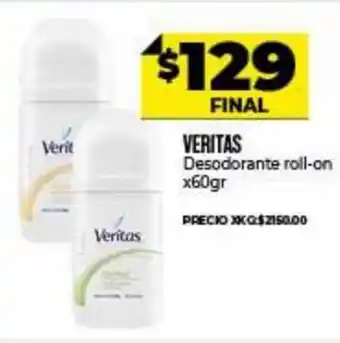Supermayorista Vital Veritas Desodorante Roll-On x 60 gr oferta