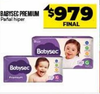 Supermayorista Vital Babysec Premium Pañal Hiper oferta