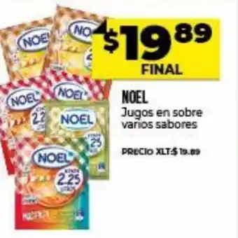 Supermayorista Vital Noel Jugos En Sobre Varios Sabores oferta