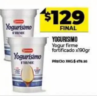 Supermayorista Vital Yogurisimo Yogur Firme Fortificado x 190 gr oferta
