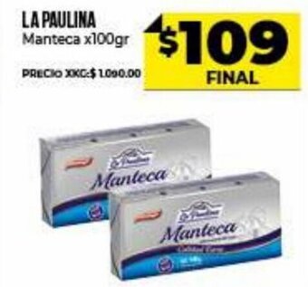 Supermayorista Vital La Paulina Manteca x 100 gr oferta