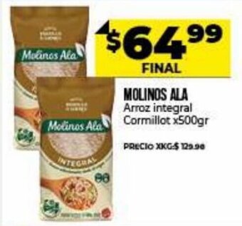 Supermayorista Vital Molinos Ala Arroz Integral Cormillot x 500 gr oferta