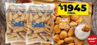 Supermayorista Vital Sadia Nuggets de Pollo Fingers x 3 kg oferta