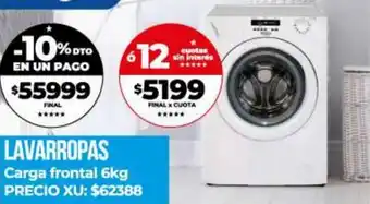 Supermayorista Vital Lavarropas Carga Frontal 6kg oferta