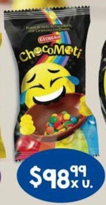 Coto Georgalos Chocomoti Huevo de Chocolate Paq. x 22 g. oferta