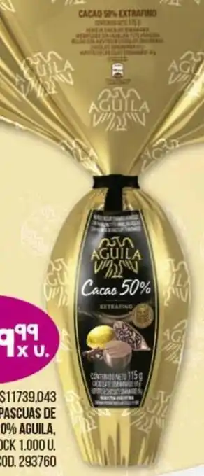 Coto Aguila Cacao 50% Huevo de Pascuas de Chocolate Paq. x 115 g. oferta