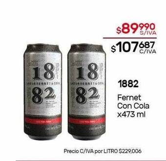 Nini Mayorista 1882 Fernet Con Cola oferta