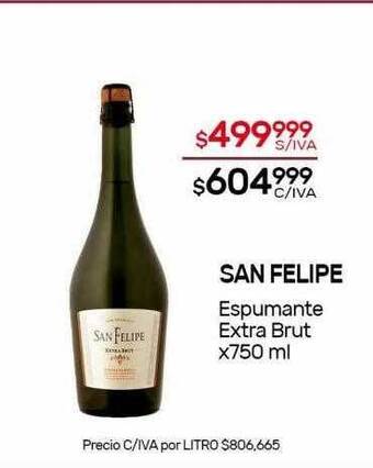 Nini Mayorista San Felipe Espumante Extra Brut oferta