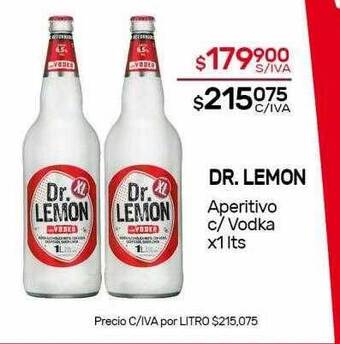 Nini Mayorista Dr. Lemon Aperitivo C Vodka oferta