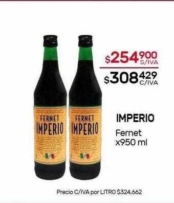 Nini Mayorista Imperio Fernet oferta