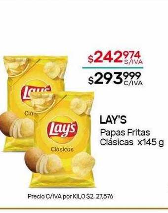 Nini Mayorista Lay's Papas Fritas Clásicas oferta