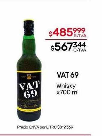 Nini Mayorista Vat 69 Whisky oferta