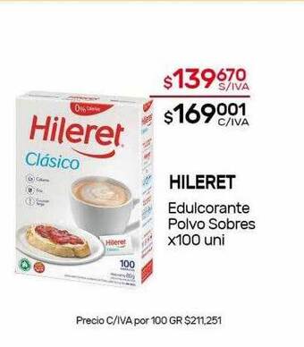 Nini Mayorista Hileret Edulcorante Polvo Sobres oferta