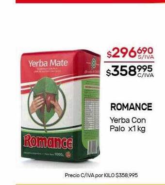 Nini Mayorista Romance Yerba Con Palo oferta