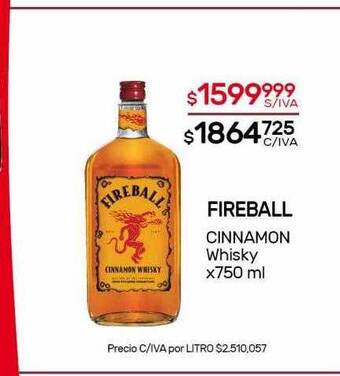 Nini Mayorista Fireball Cinnamon Whisky oferta