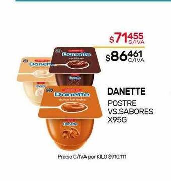 Nini Mayorista Danette Postre Vs Sabores oferta