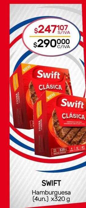 Nini Mayorista Swift Hamburguesa oferta