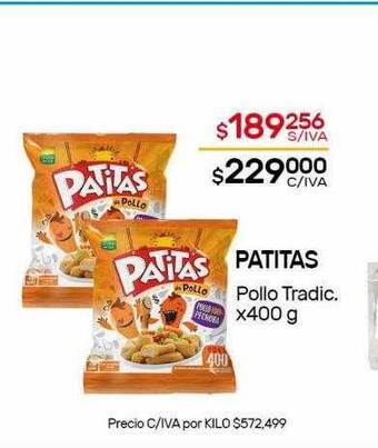 Nini Mayorista Patitas Pollo Tradic oferta