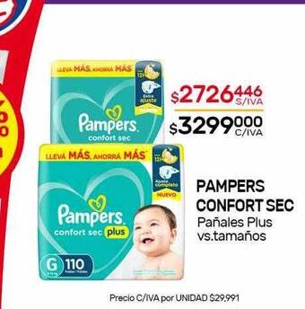 Nini Mayorista Pampers Confort Sec Pañales Plus oferta