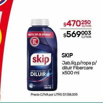 Nini Mayorista Skip Jab Líq P Ropa P Diluir Fibercare oferta