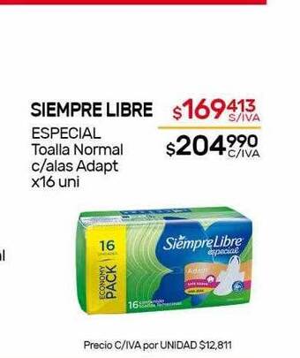 Nini Mayorista Siempre Libre Especial Toalla Normal C Alas Adapt oferta