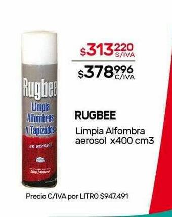 Nini Mayorista Rugbee Limpia Alfombra Aerosol oferta