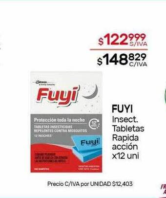 Nini Mayorista Fuyi Insect Tabletas Rapida Acción oferta